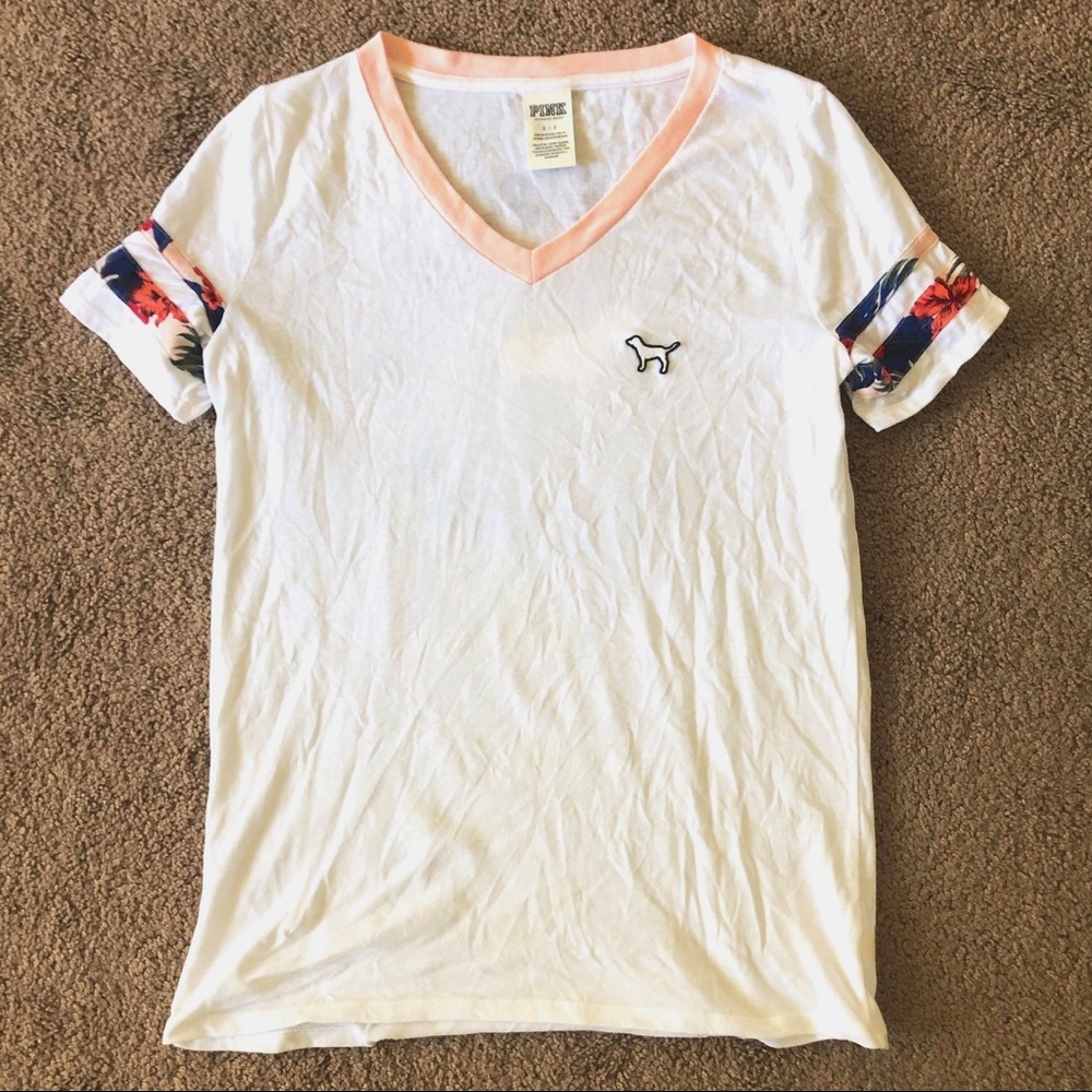 PINK V-Neck Tee